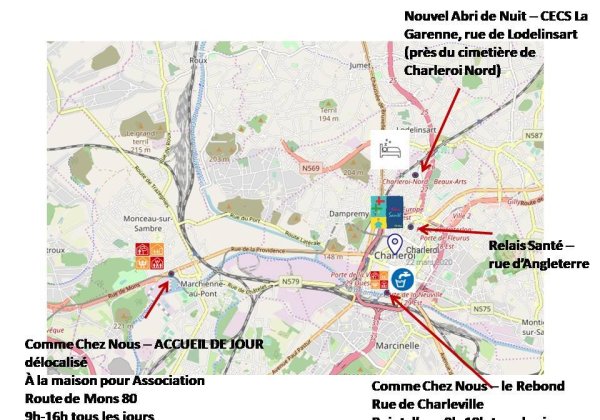 Le Rebond est délocalisé à Marchienne-Au-Pont